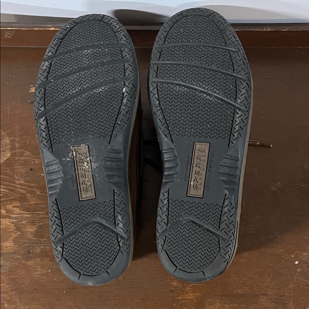 Sperry Men's Tan and Brown Boat Shoes - Picture 5 of 7